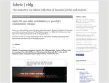 Tablet Screenshot of blog.fabric.ch