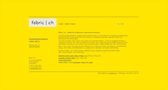 Desktop Screenshot of fabric.ch